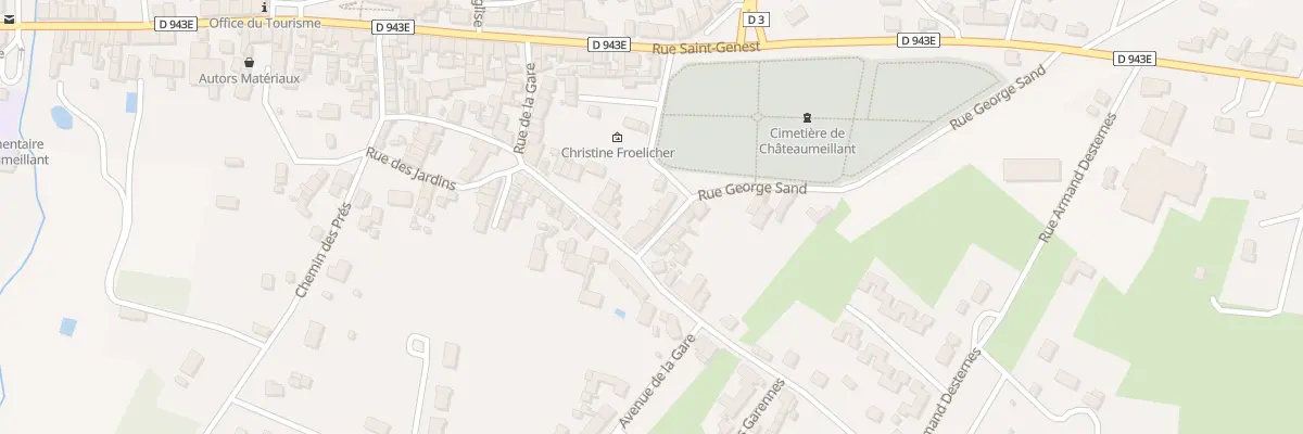 Plan du 8 Rue de Berry à Châteaumeillant