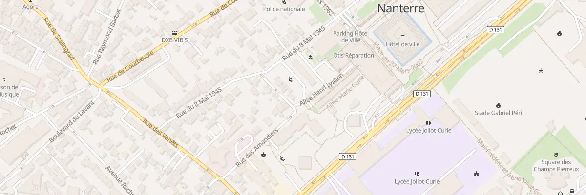 Plan du 68 Rue des Amandiers à Nanterre