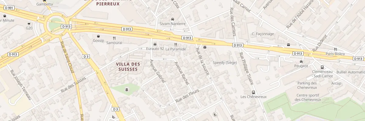 Plan du 13 Av Rachel à Nanterre