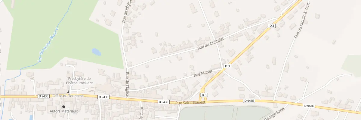 Plan du 6 Rue du Chatelet à Châteaumeillant