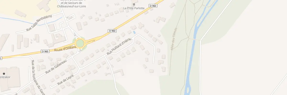 Plan du 22 Rue Huillard d’Herou à Châteauneuf-sur-Loire