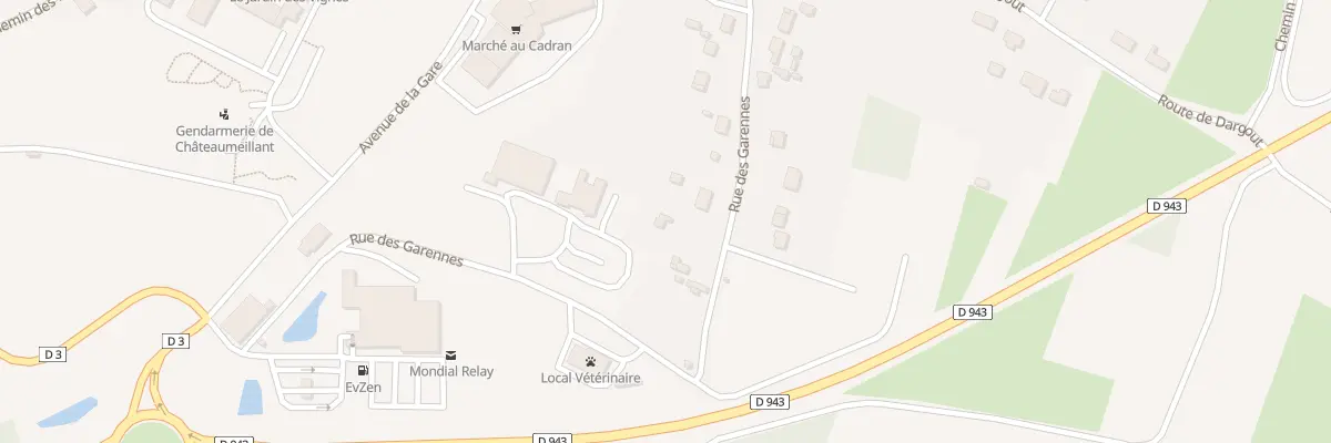Plan du 20B Rue des Garennes à Châteaumeillant