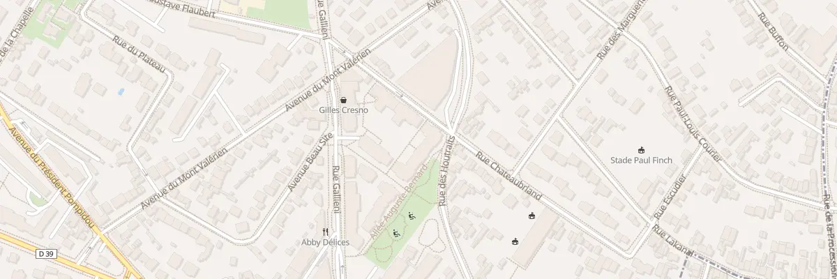 Plan du 16 Rue Chateaubriand à Rueil-Malmaison
