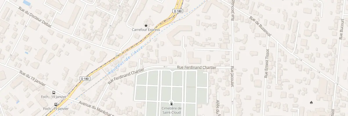 Plan du 20 Rue Ferdinand Chartier à Saint-Cloud