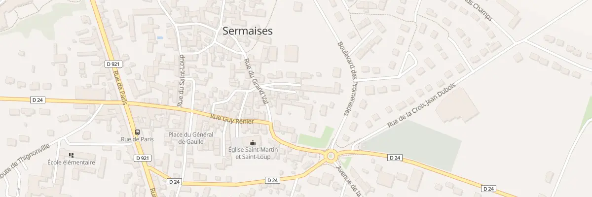 Plan du 8 Pl du Cas Rouge à Sermaises
