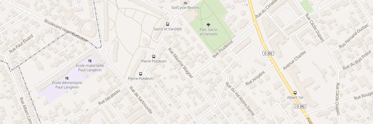 Plan du 14 Rue Maurice Wagner à Bezons