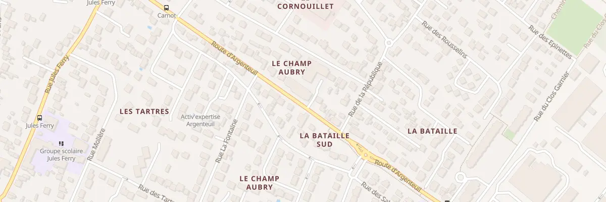 Plan du 10 Rue des Cornouillets à Cormeilles-en-Parisis