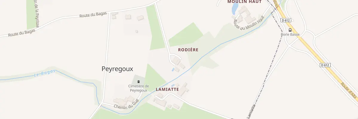 Plan du 5020 Moulin de Rodiere à Peyregoux