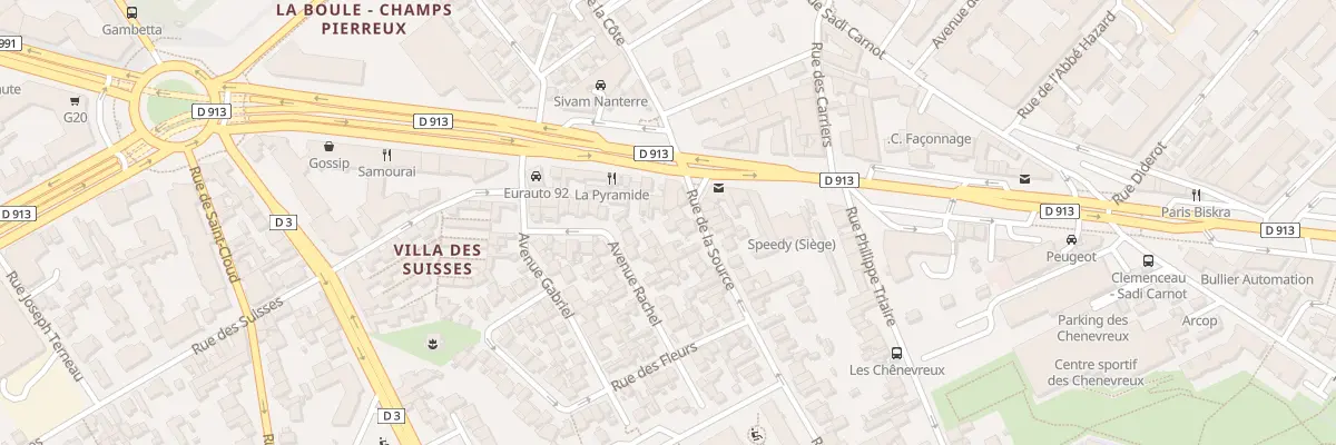 Plan du 4 Rue de la Source à Nanterre