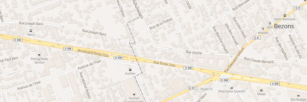 Plan du 37 Rue Hoche à Bezons