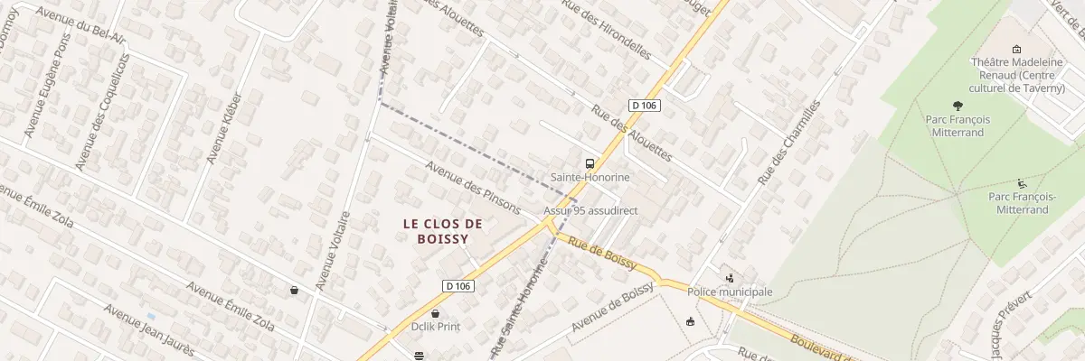 Plan du 236 Rue d’Herblay à Taverny