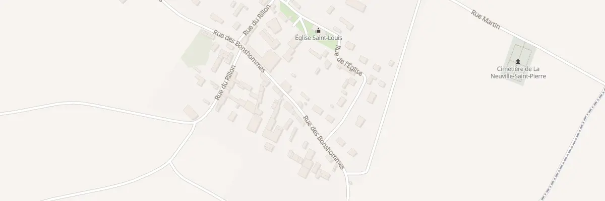 Plan du 12 Rue des Bonshommes à La Neuville-Saint-Pierre
