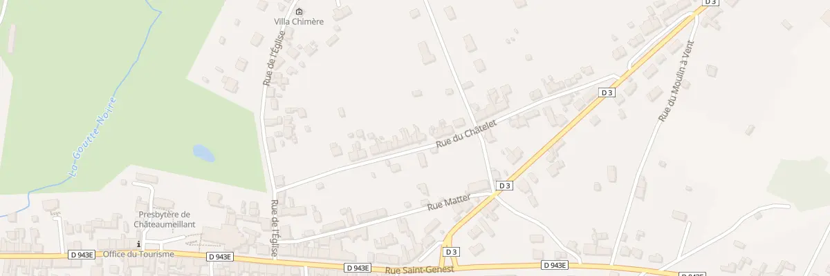 Plan du 17 Rue du Chatelet à Châteaumeillant