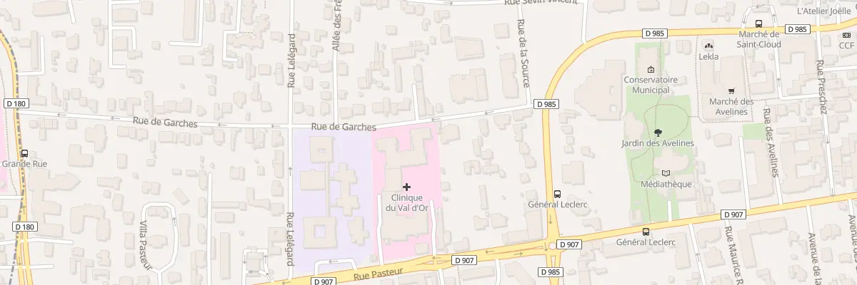 Plan du 9 Rue de Garches à Saint-Cloud