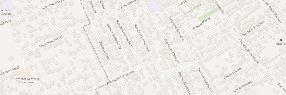 Plan du 9 Rue du Maréchal Foch à Bezons