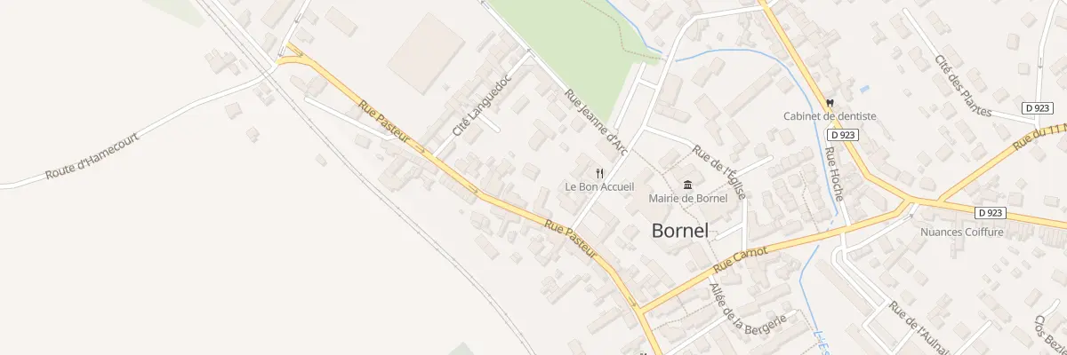 Plan du 11 Rue Pasteur à Bornel