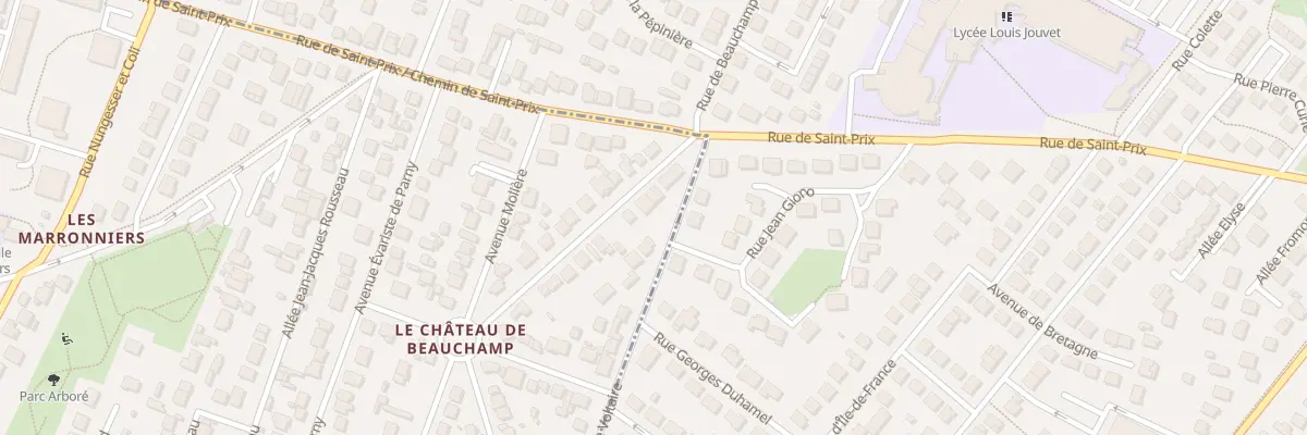 Plan du 22B Av Pierre Loti à Beauchamp