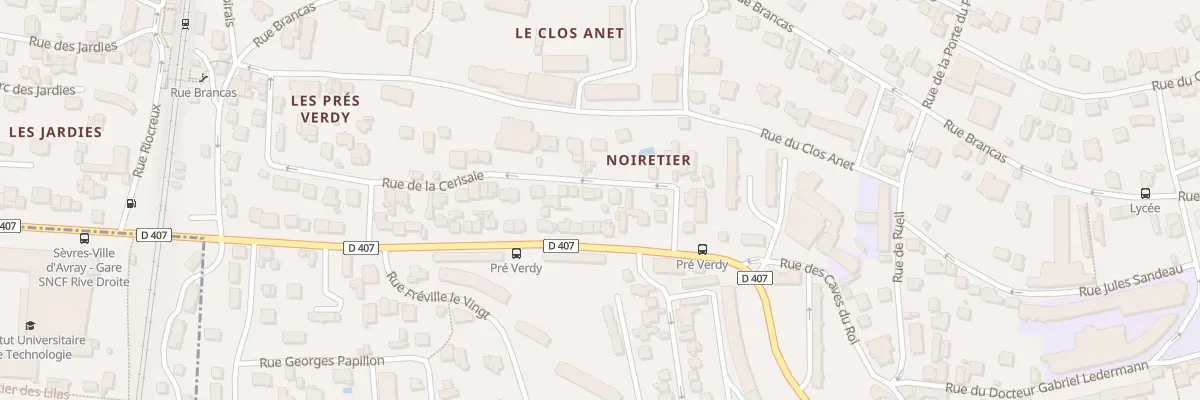 Plan du 9 Rue de la Cerisaie à Sèvres