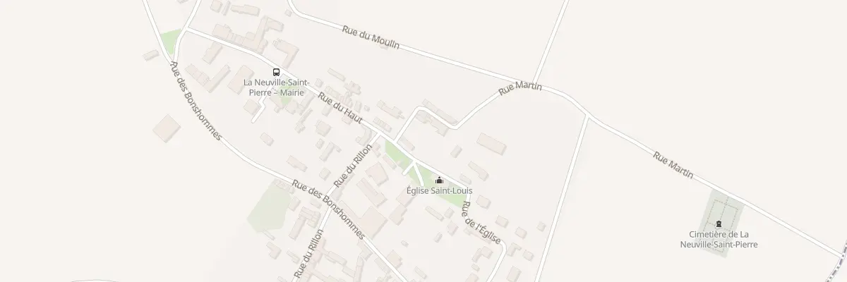 Plan du 1 Rue de l’Eglise à La Neuville-Saint-Pierre