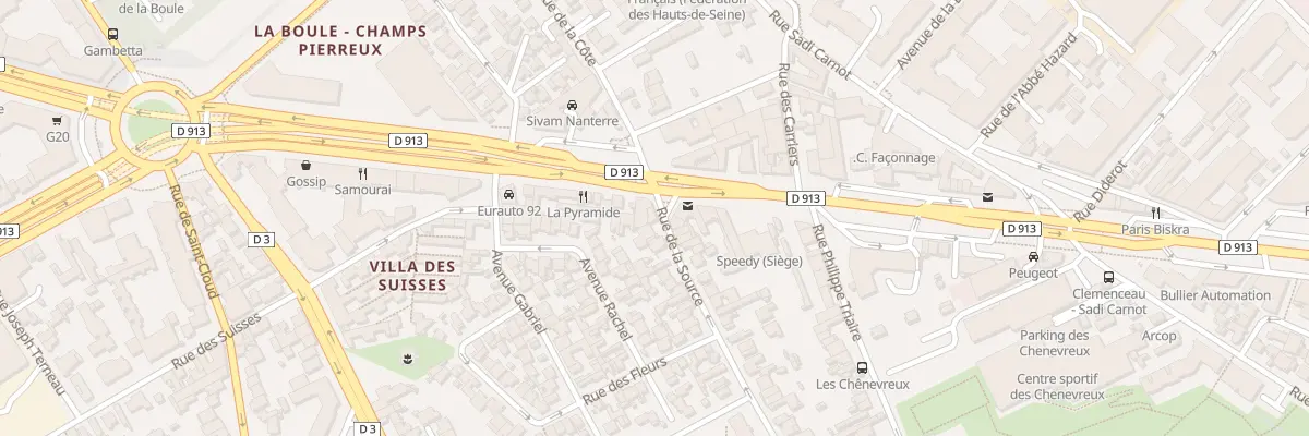 Plan du 2 Rue de la Source à Nanterre
