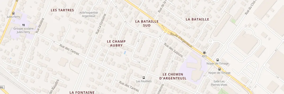 Plan du 10 Rue du Champ Aubry à Cormeilles-en-Parisis