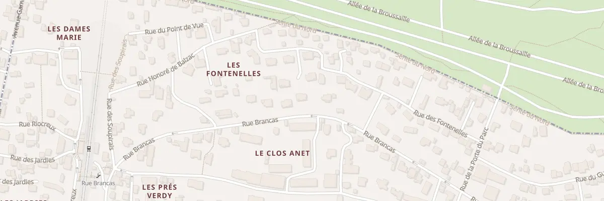 Plan du 33 Rue des Fontenelles à Sèvres