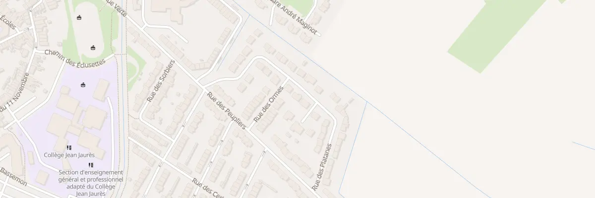Plan du 21 Rue des Platanes à Bourbourg