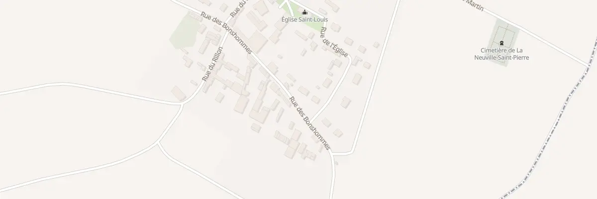 Plan du 10 Rue des Bonshommes à La Neuville-Saint-Pierre