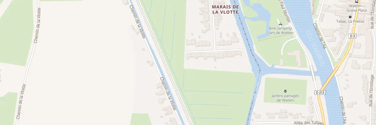 Plan du 54 Lot du Marais de la Vlotte à Éperlecques