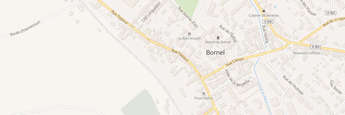 Plan du 38 Rue Pasteur à Bornel