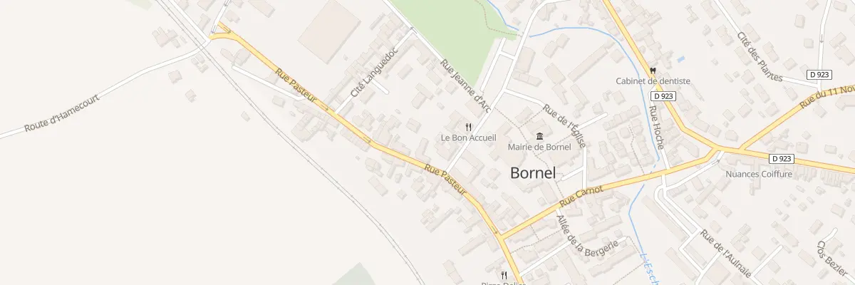 Plan du 13 Rue Pasteur à Bornel