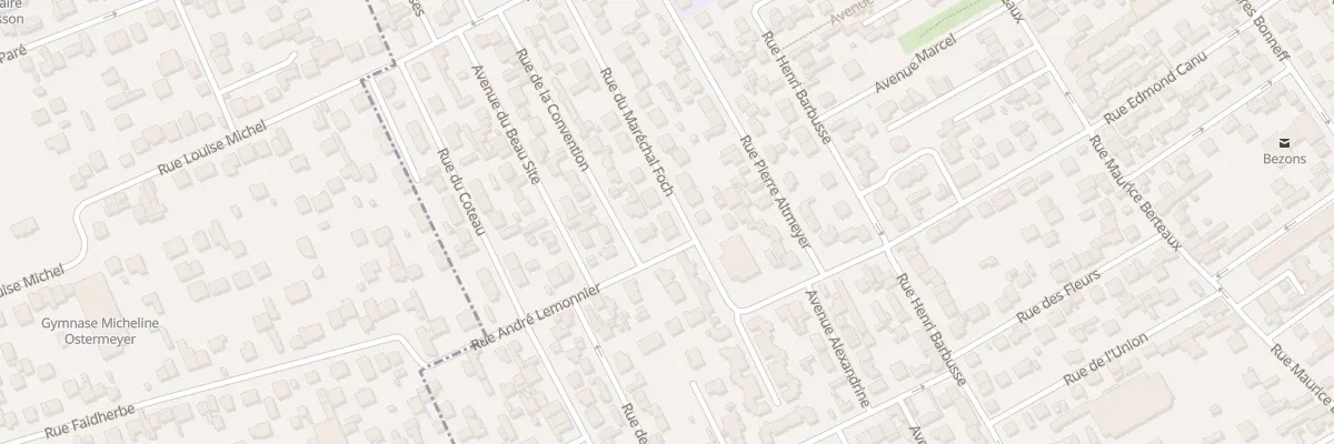 Plan du 3 Rue du Maréchal Foch à Bezons