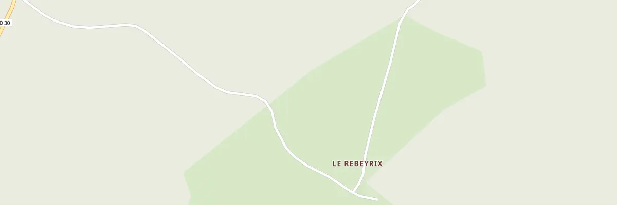 Plan du 1 Le Rebeyrix à Alleyrat