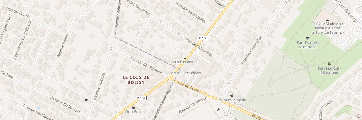 Plan du 230 Rue d’Herblay à Taverny