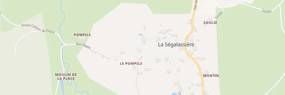 Plan du 5024 Le Bourg à La Ségalassière