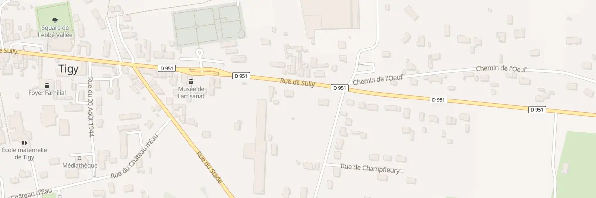 Plan du 76B Rue de Sully à Tigy
