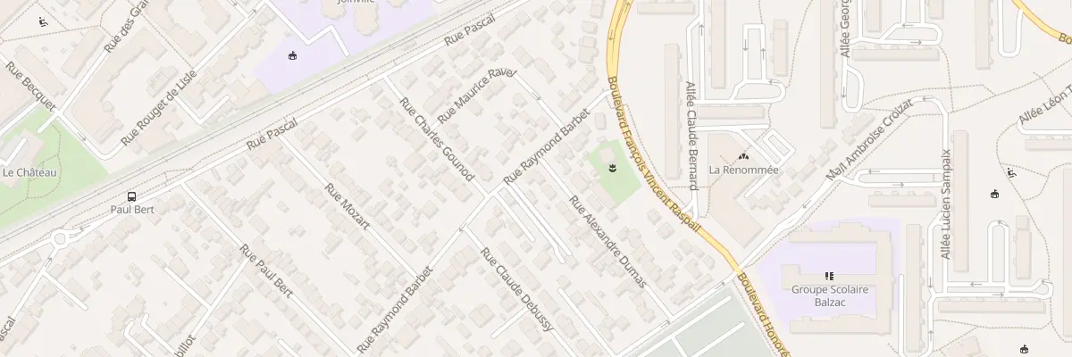 Plan du 2 Rue Alexandre Dumas à Nanterre