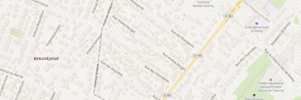 Plan du 19 Rue Arsène Bouget à Taverny