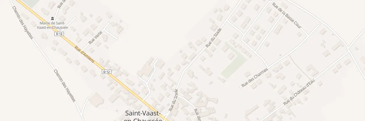 Plan du 13 Rue du Stade à Saint-Vaast-en-Chaussée