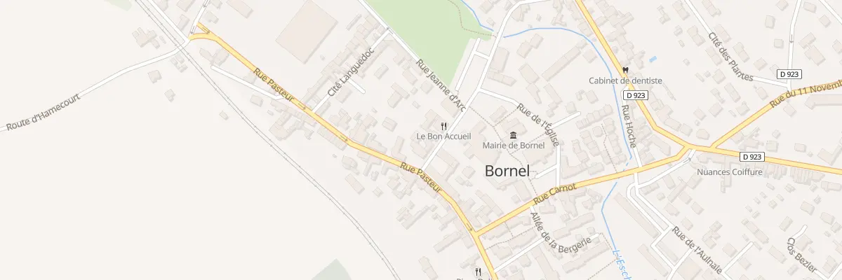 Plan du 20 Rue Gambetta à Bornel