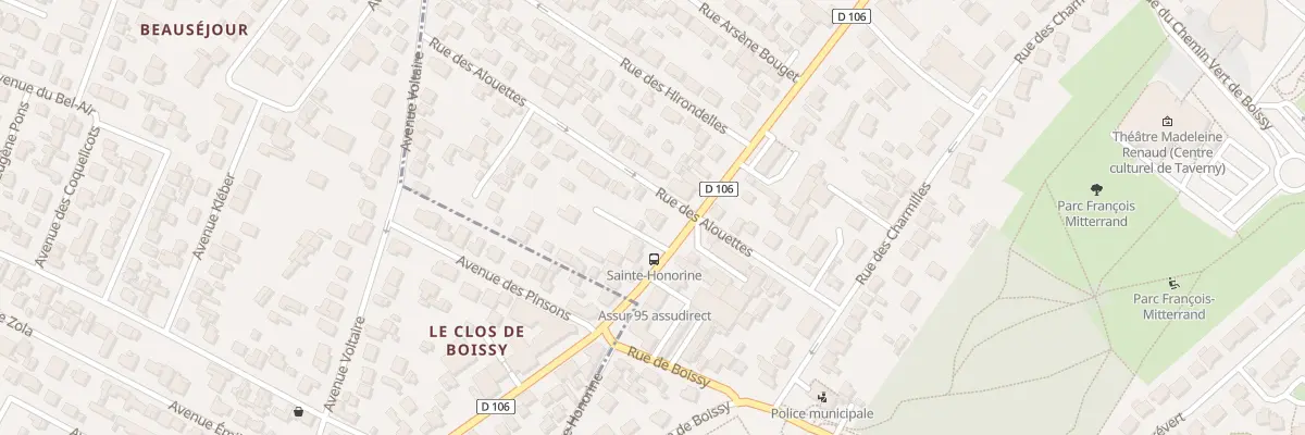 Plan du 224 Rue d’Herblay à Taverny