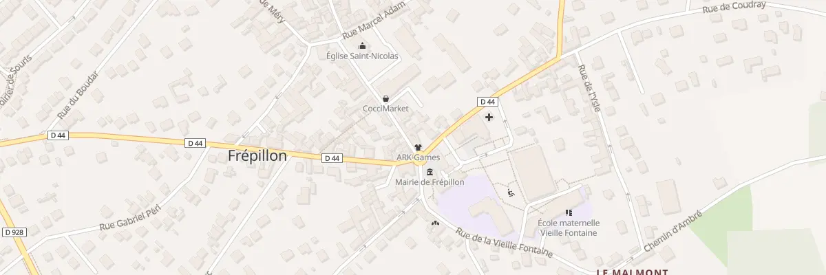 Plan du 2 Gr Grande Rue à Frépillon