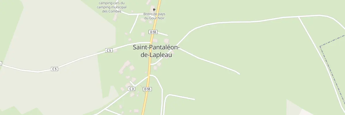 Plan du 5020 Au Bourg à Saint-Pantaléon-de-Lapleau