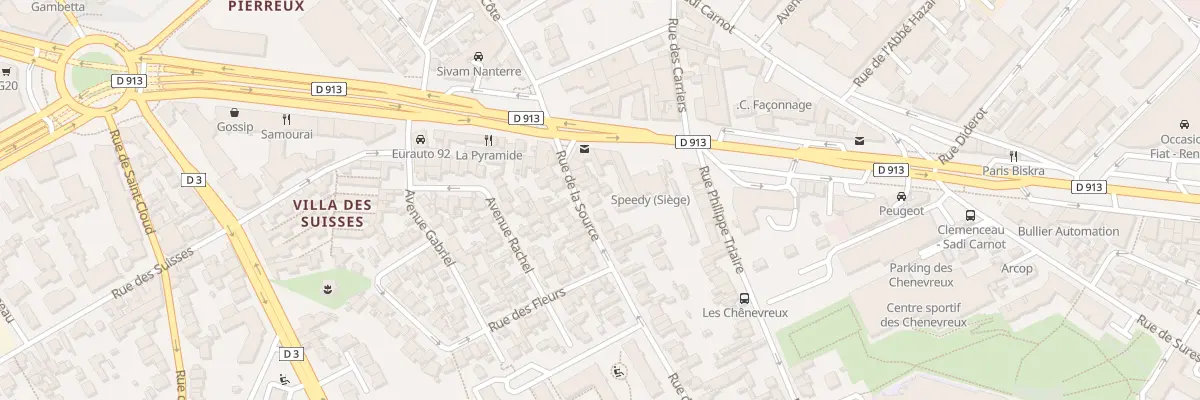 Plan du 9 Rue de la Source à Nanterre