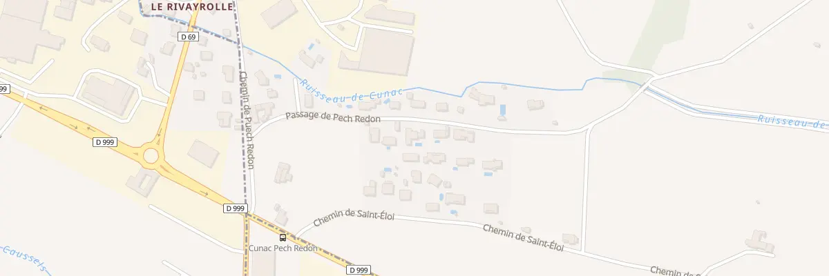 Plan du 20 Pas de PECH REDON à Cunac