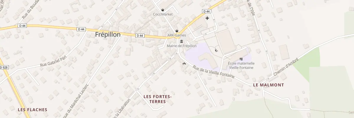 Plan du 1 Rue de la Liberation à Frépillon