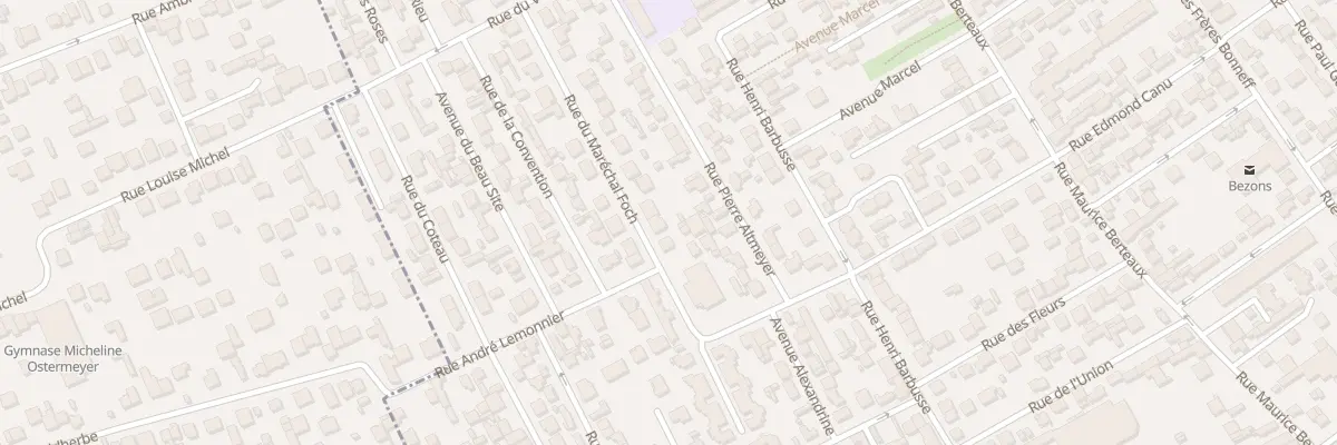 Plan du 4 Rue du Maréchal Foch à Bezons