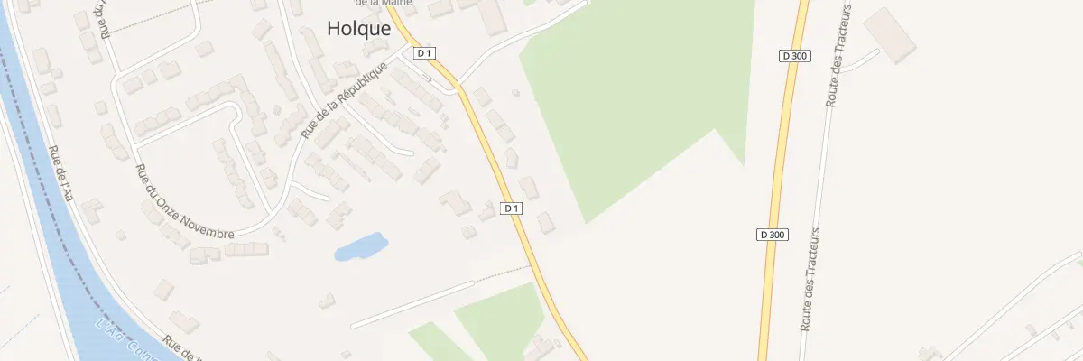 Plan du 2T Rte de Bourbourg à Holque