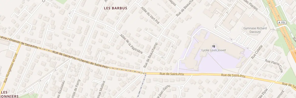 Plan du 190 Rue de Beauchamp à Taverny