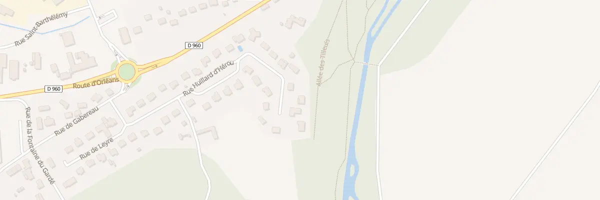 Plan du 35 Rue Huillard d’Herou à Châteauneuf-sur-Loire